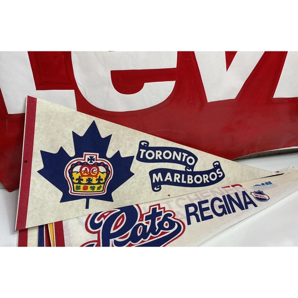 Vintage Toronto Marlboros OHL Hockey Full Size Pennant Rare - Picture 1 of 6